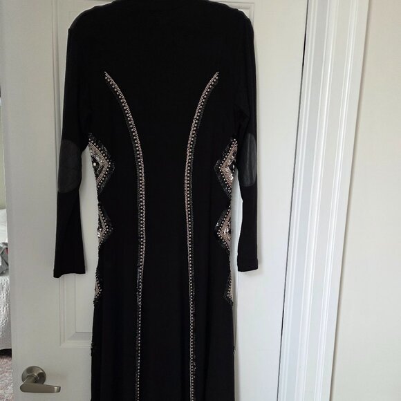 Rock N' Karma maxi sequined zipperd front back dress. Size medium - Picture 6 of 9